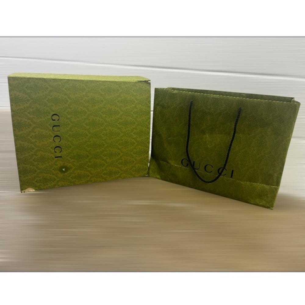 Gucci Olive Green Box and Bag Set